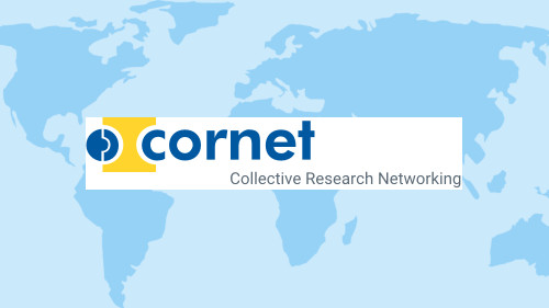 Landkarte mit CORNET-Logo