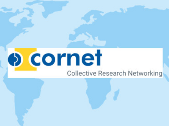 Landkarte mit CORNET-Logo